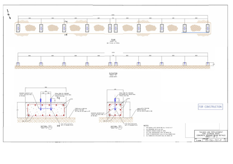 70-15U-757-P Rev21 Concrete Ground Beam Details | PDF