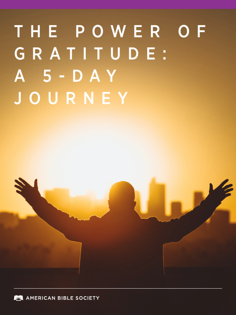 Prayer The Power of Gratitude A 5 Day Journey Prayer Guide | PDF ...