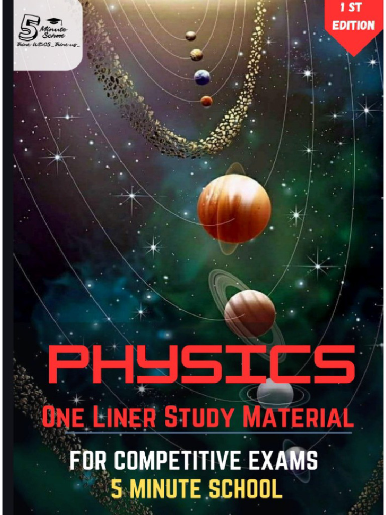 Science Study Material Physics+ Chemistry+ Biology 5 Minute School | PDF