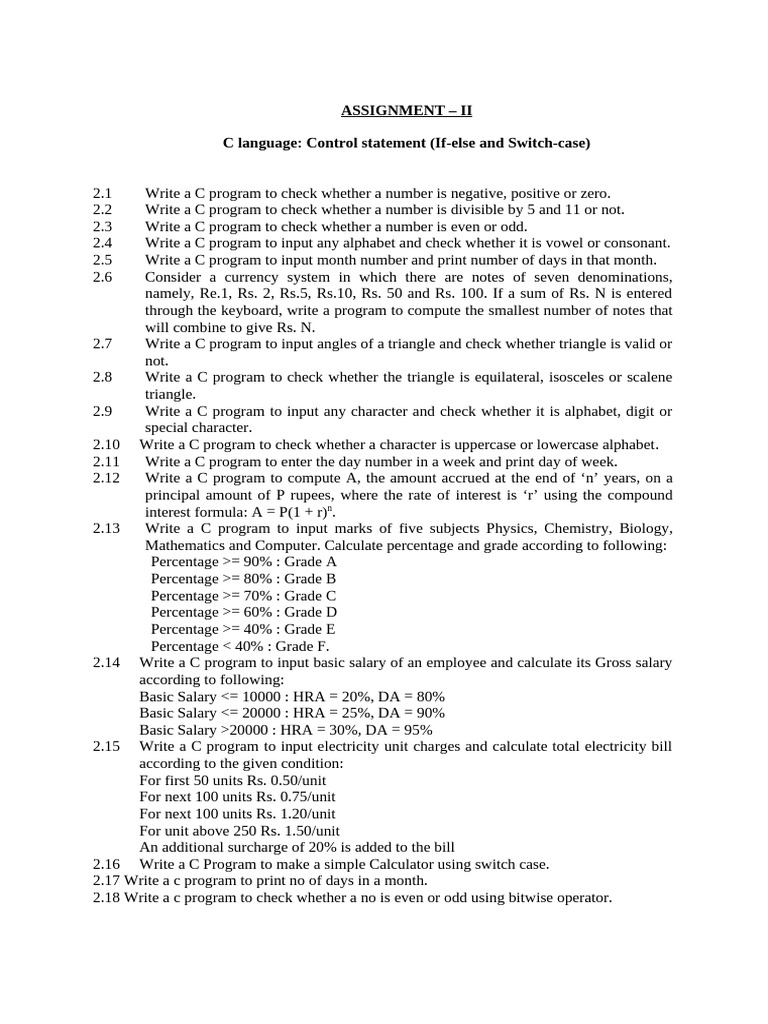 Assignment - Ii | PDF