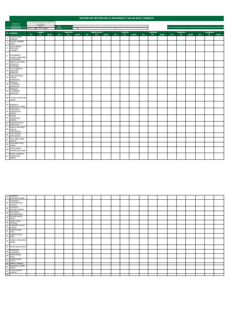 Formato Signos Vitales - Copia | PDF
