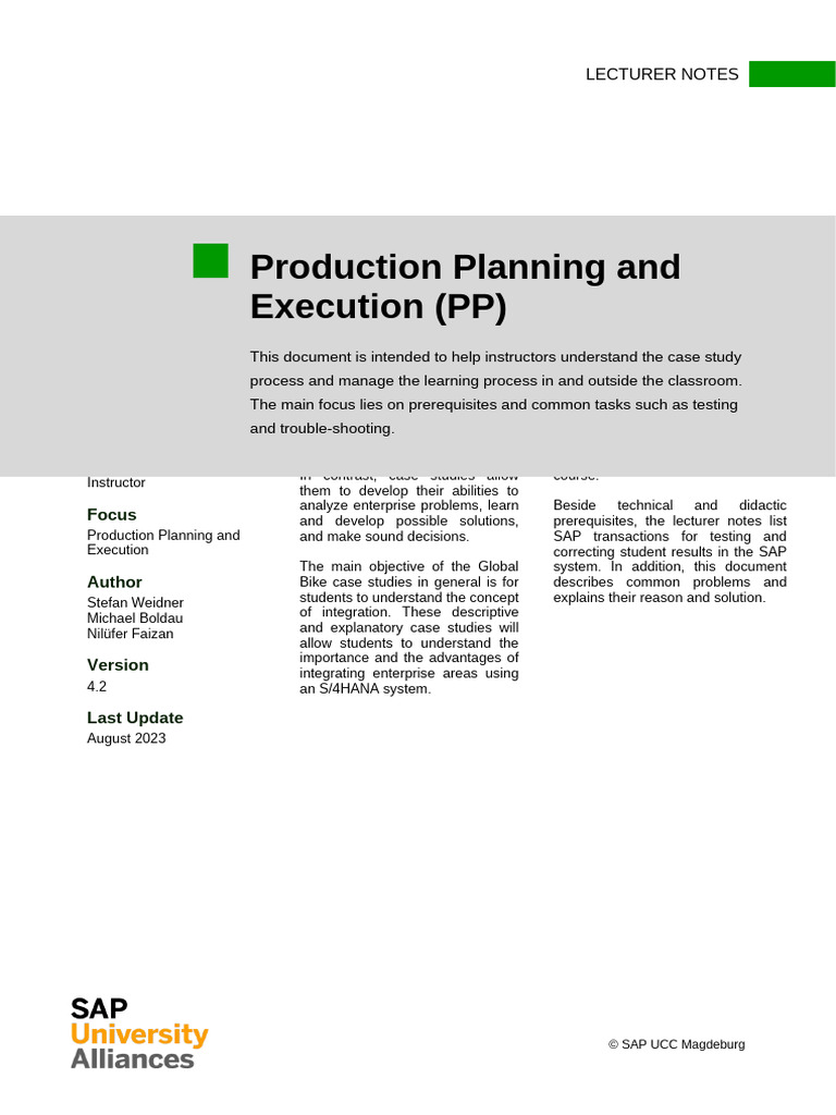 Intro s4hana using global bike notes pp en v4 2 pdf