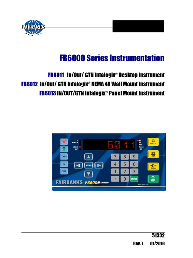 Fairbanks FB6000 Service Manual | PDF | Open Source | Source Code