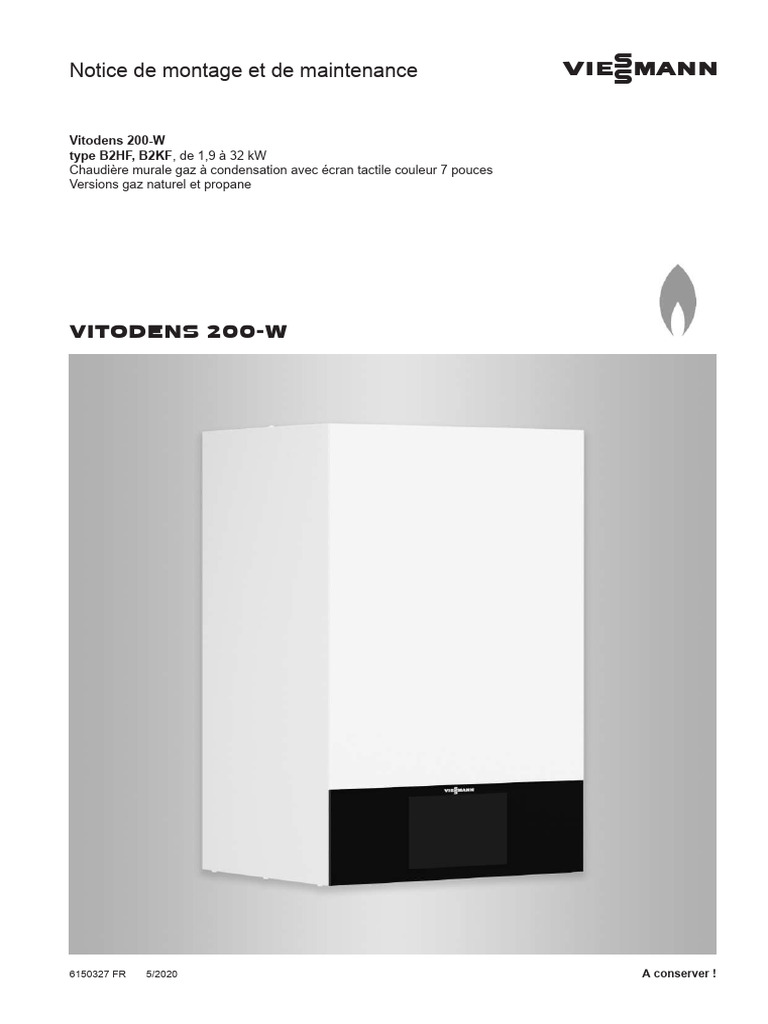 Vitodens 200W Guide de Montage et Sécurité PDF Technology — free download