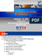 Mobile Research Activites of ETRI: Potential Technologies For Beyond IMT-Advanced