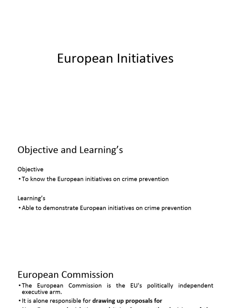 European Initiative | PDF
