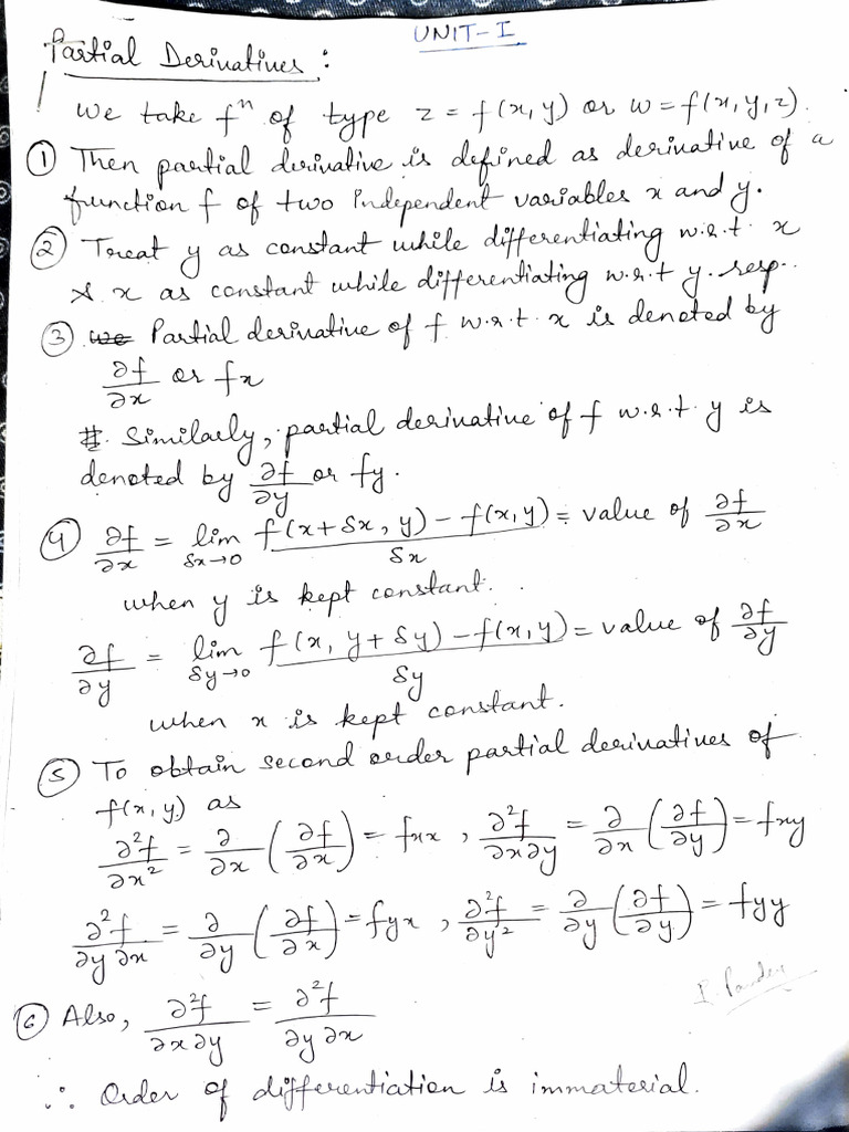 AM Unit I Class Notes | PDF
