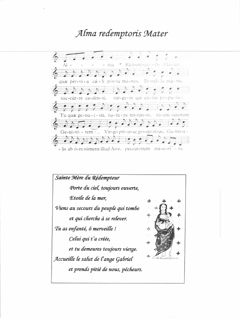 Alma Redemptoris Mater | PDF