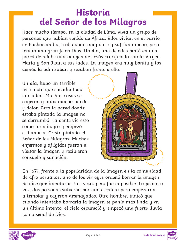 Sa DF 1683755450 Historia Del Senor de Los Milagros para Ninos Peru Ver ...
