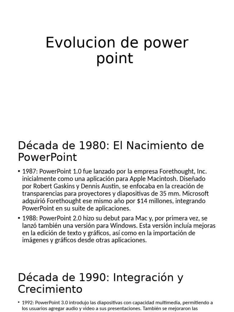 Evolucion de Power Point Denzel Downs 10 A 07-06-2024 | PDF