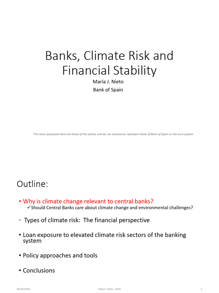 Climate Risk and Central Banks' Stability | PDF | Climate Change ...