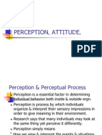Perception, Attitude