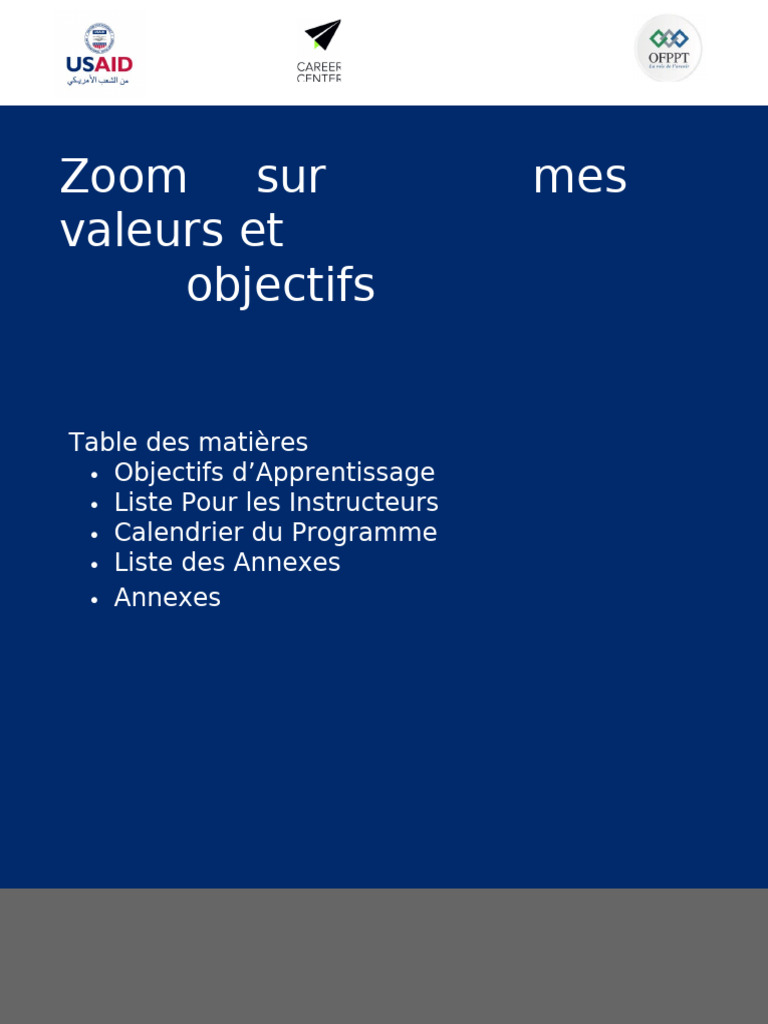 SS - A2 - Manuel Du Formateur - Zoom Sur Mes Valeurs Et Objectifs