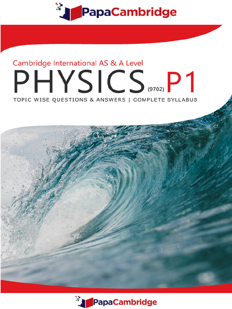 Physics 9702 Paper 1 - Work, Energy and Power | PDF
