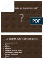 How to Make an Event Success Baru