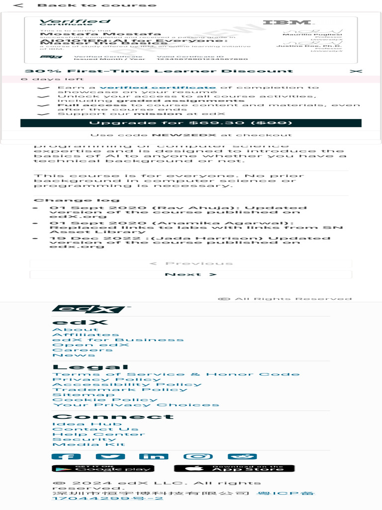 Course EdX | PDF