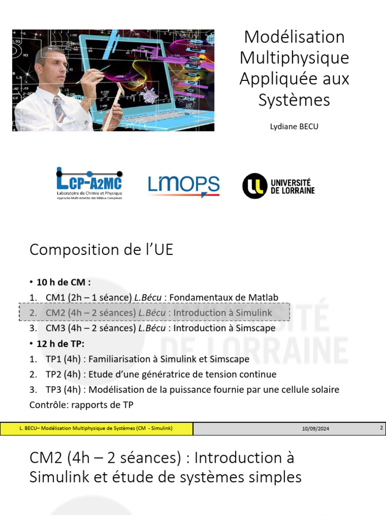 CM Simulink ENIM | PDF