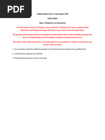 Original Redmi Note 11 Spes Repair IMEI