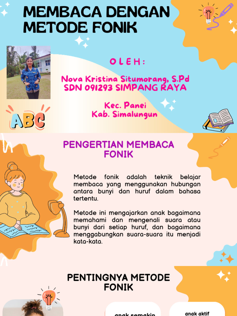 Membaca Dengan Metode Fonik | PDF