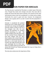 Download Reaction Paper for Hercules by altarboy_md SN77637945 doc pdf