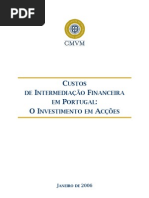 custos de intermediação financeira