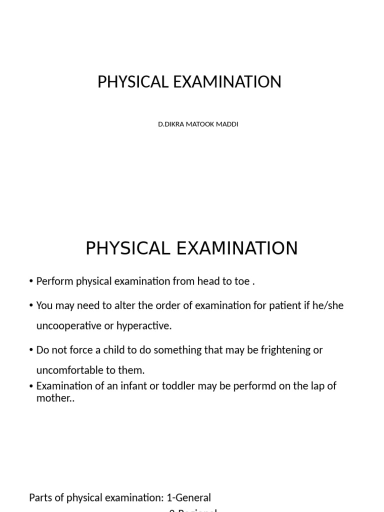 Comprehensive Pediatric Physical Exam Guide | PDF | Abdomen | Spleen