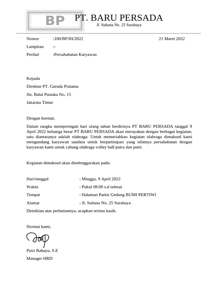 Surat Masuk 6 | PDF