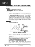 PCM-TDM 't1' Implementation