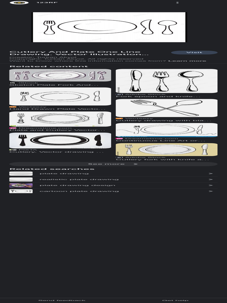 Plate With Silverware Drawing - Google Search | PDF