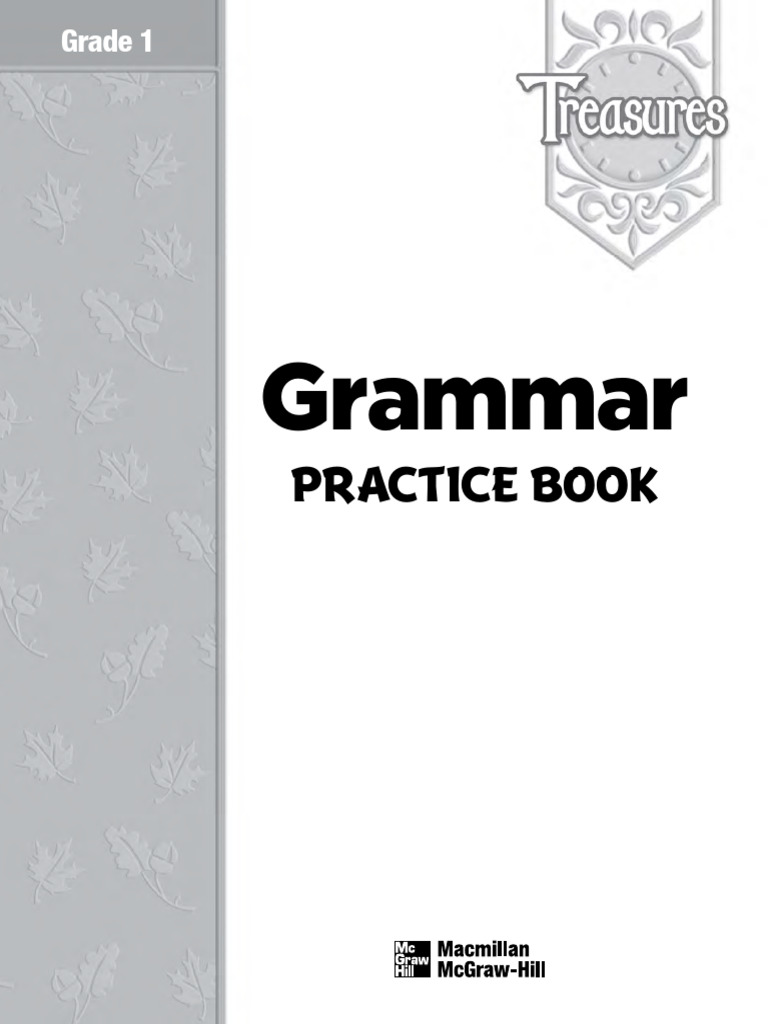 Grade 1 English Grammar Practice Book | PDF