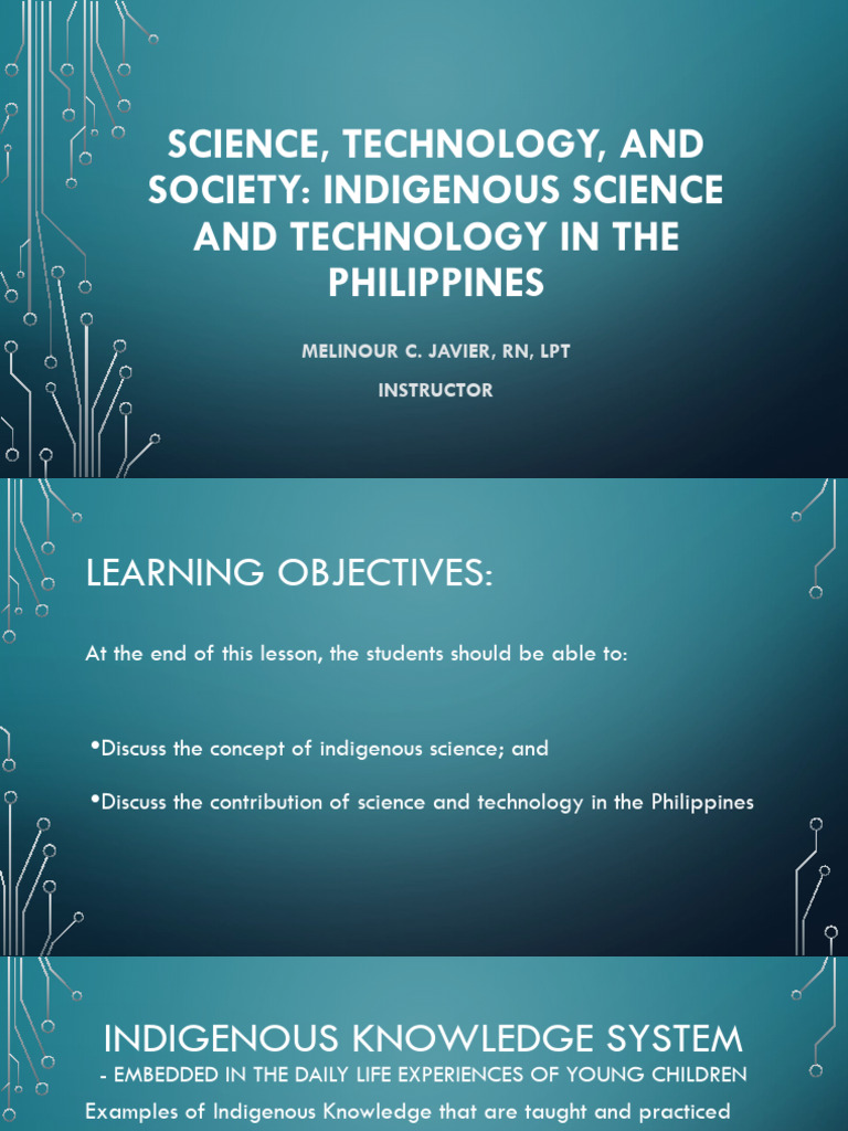 5 indigenous science and technology in the philippines pdf
