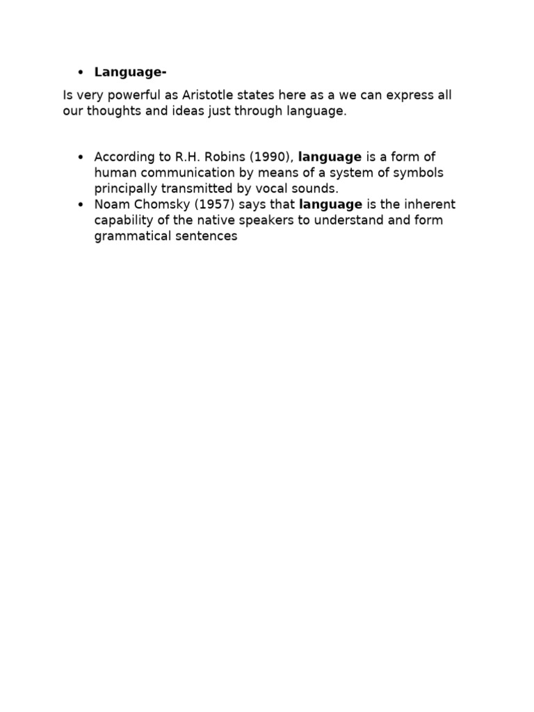 1 LESSON Language | PDF