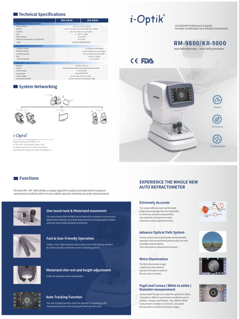 RM980 & KR-9800 Catalogue | PDF | Optics