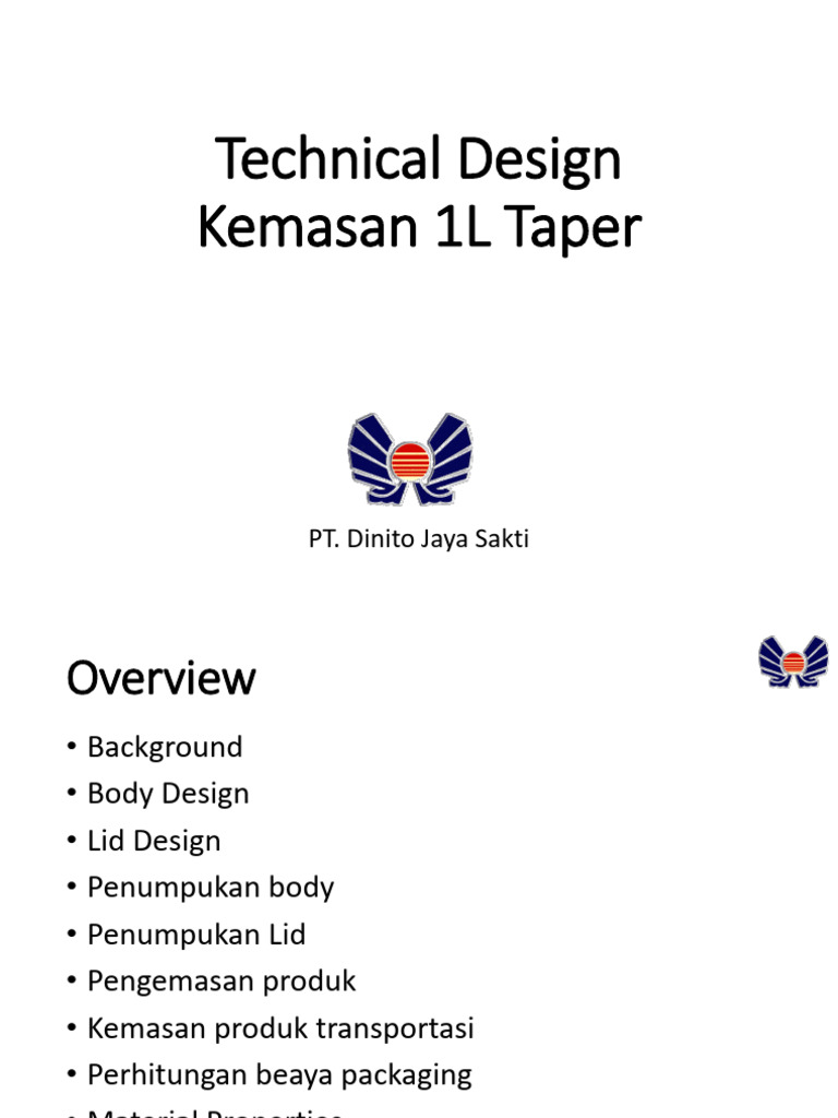 Technical Design 1L Taper | PDF
