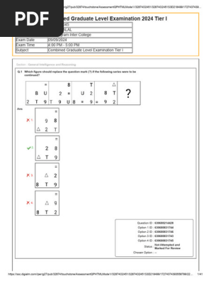 CGL Answer Key | PDF