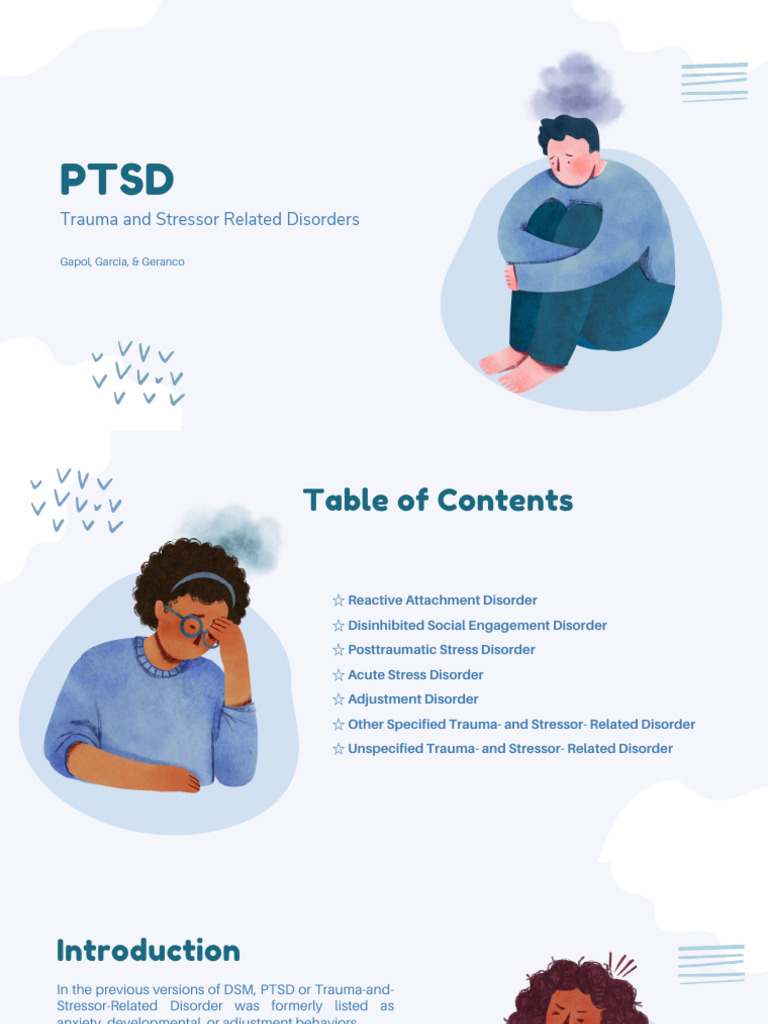 Understanding PTSD and Related Disorders | PDF | Psychological Trauma ...