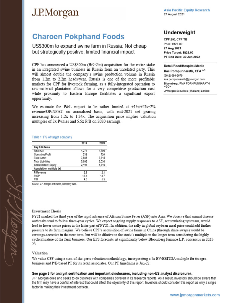 JP Morgan CPF | PDF
