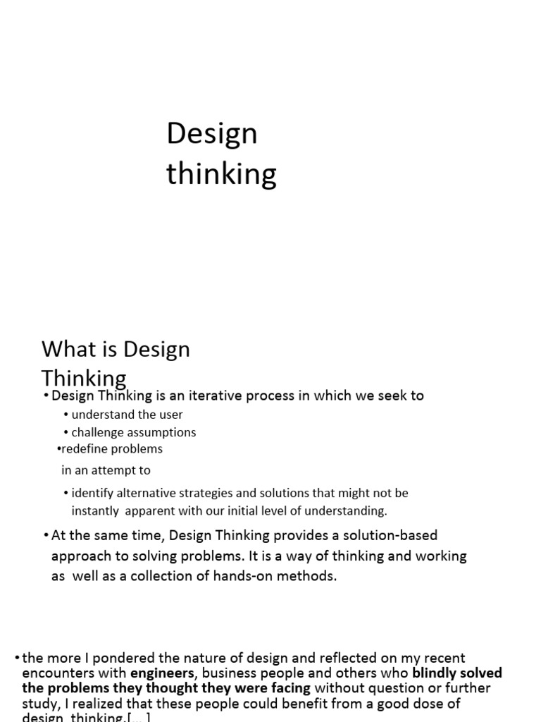 Design Thinking | PDF