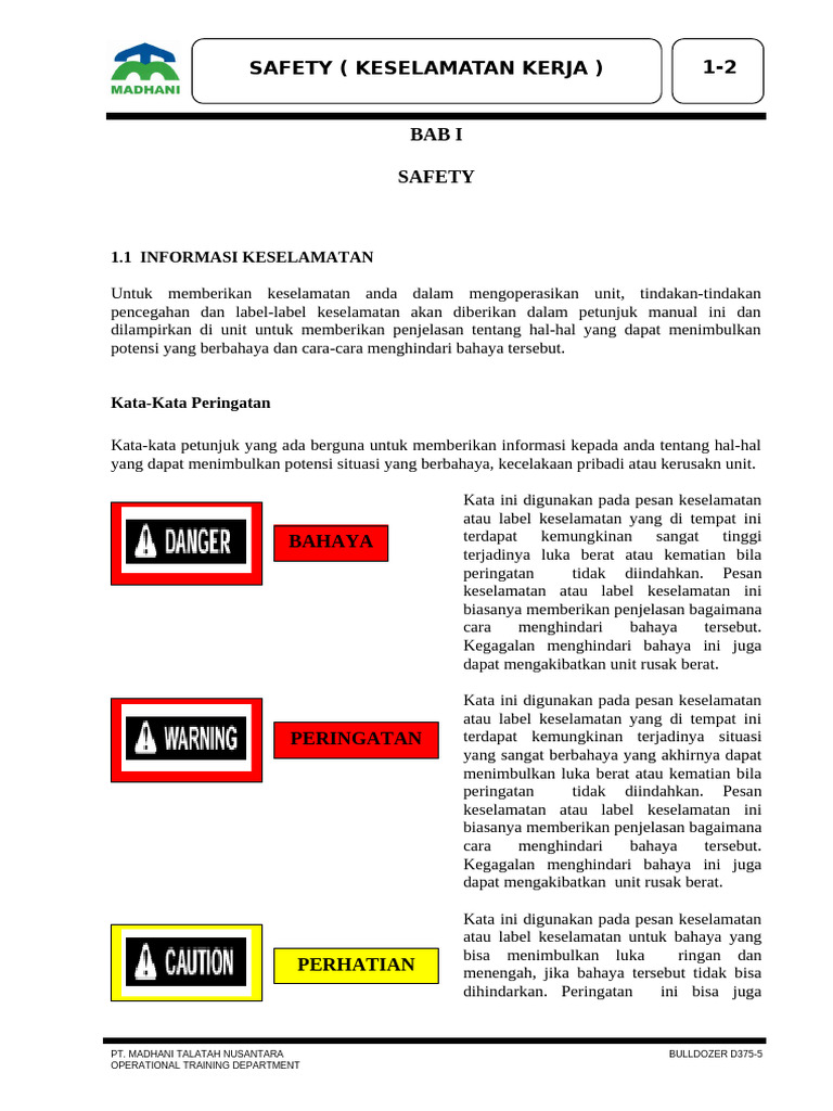 Safety Guidelines for Excavator Operation | PDF