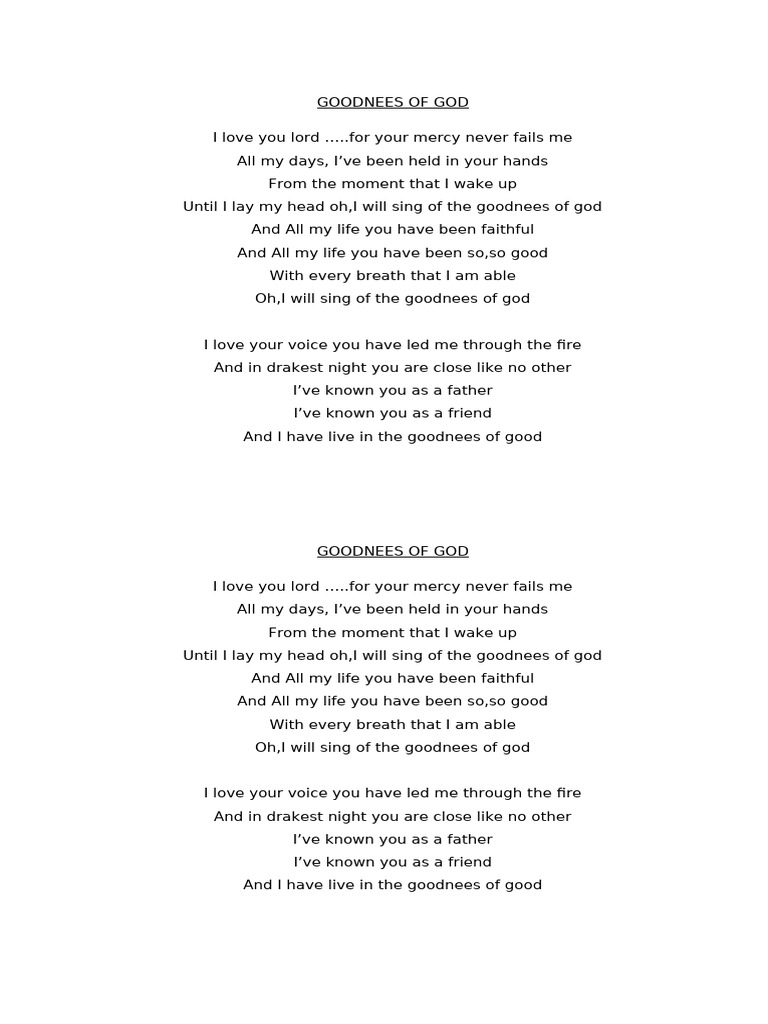 I Love You Lord | PDF