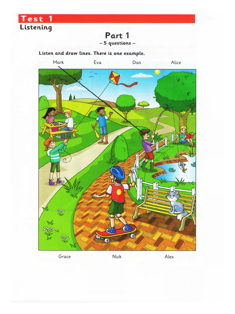 Starters Authentic 1 - Test 1 | PDF