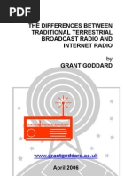Download The Differences Between Traditional Terrestrial Broadcast Radio And Internet Radio by Grant Goddard by Grant Goddard SN77647159 doc pdf