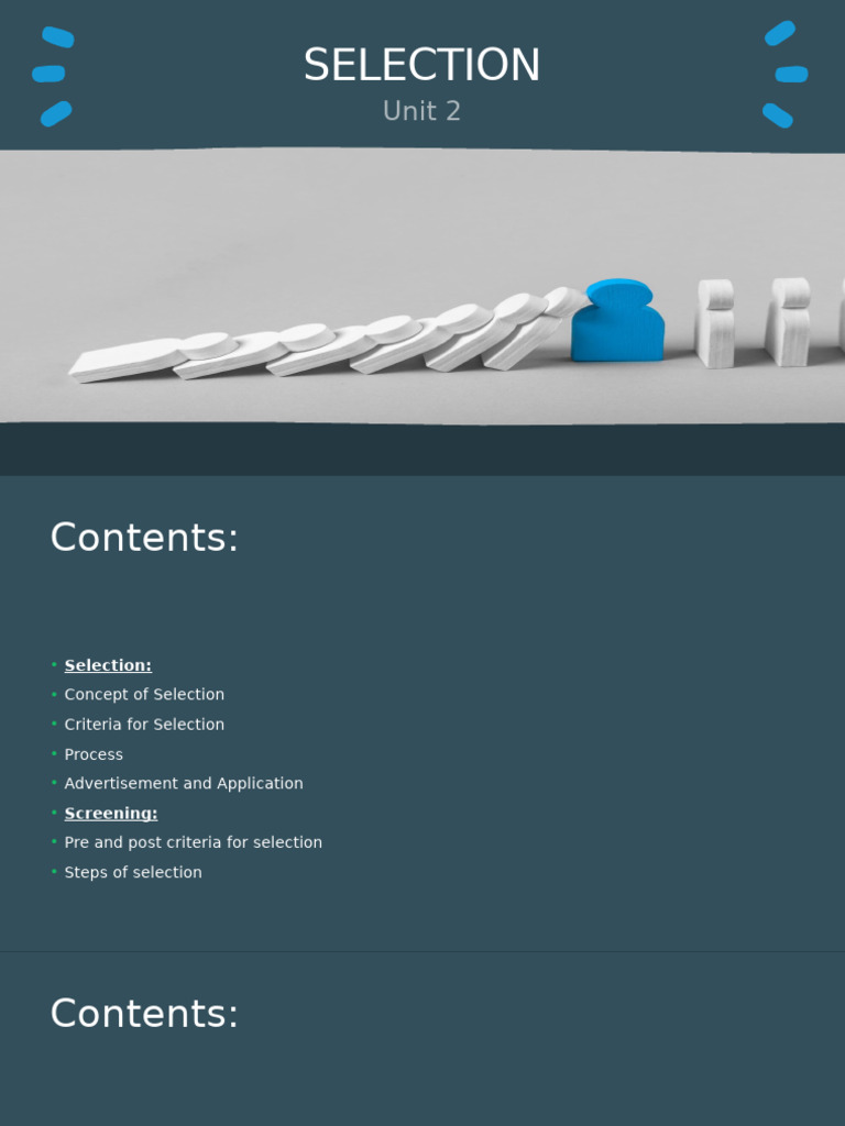 Unit 2 - Selection | PDF