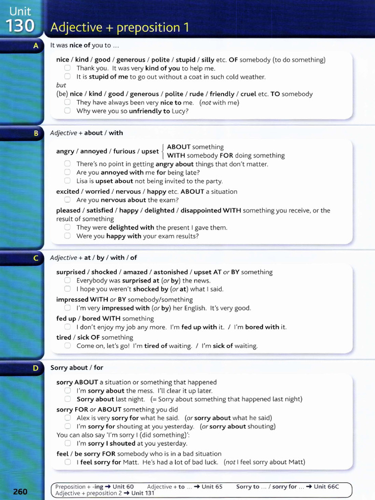 Adj Prep | PDF