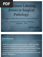 Specimen Labelling