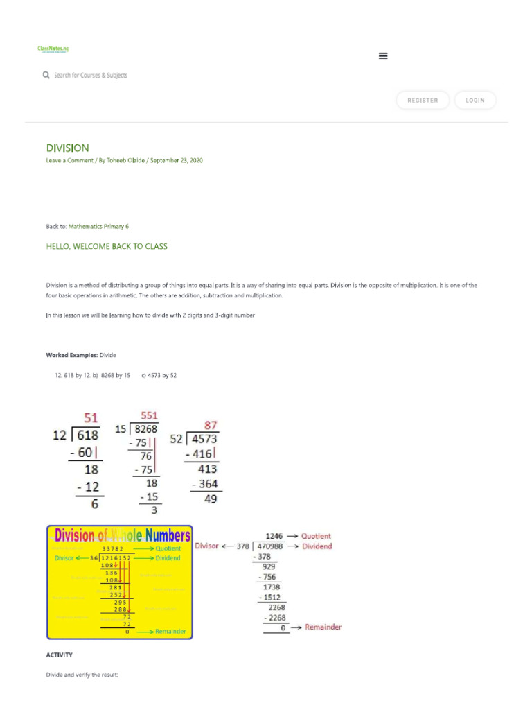 Classnote | PDF