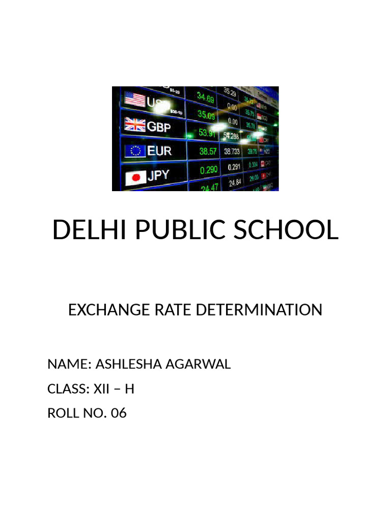 Exchange Rate - Eco Project - Dps | PDF