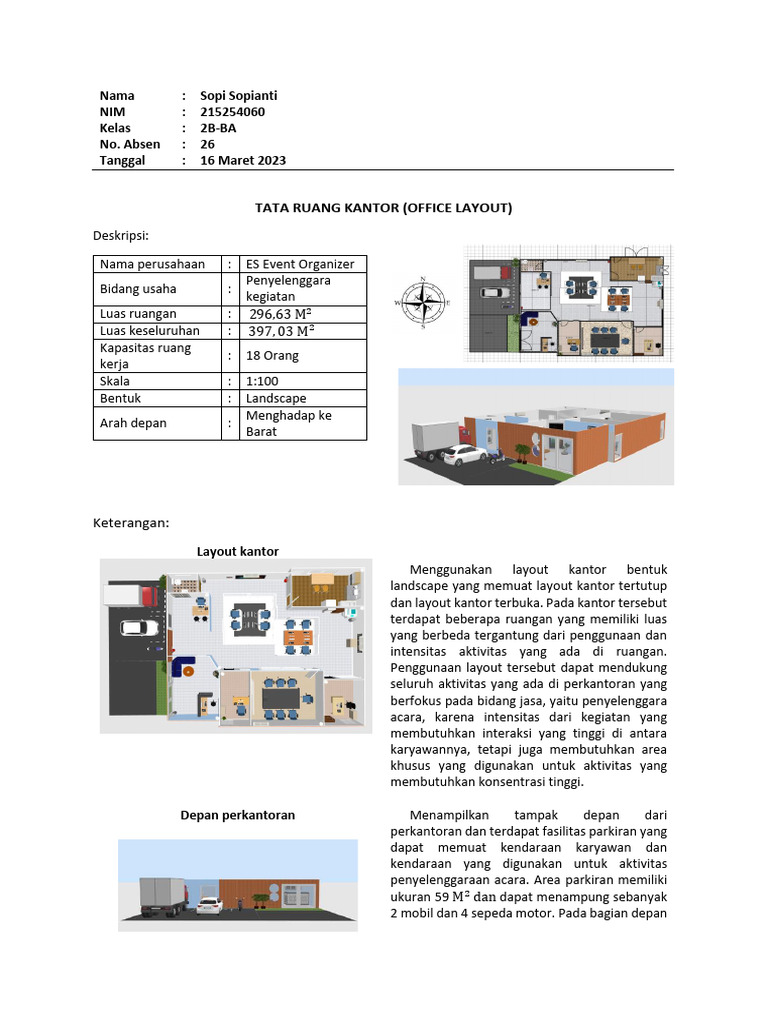 Tugas Layout kantor | PDF