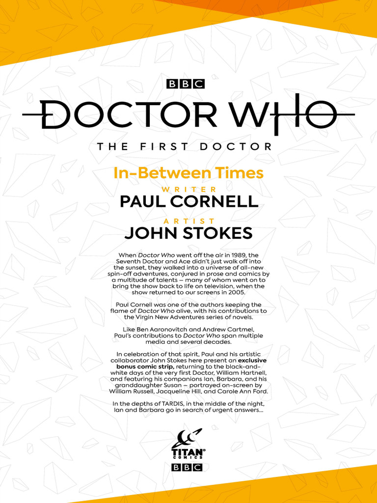 The First Doctor Special | PDF