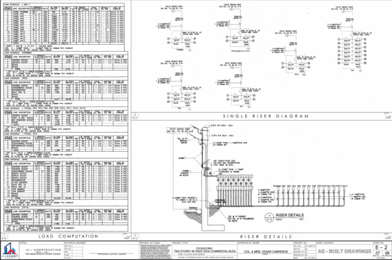 CS Building As - Built Drawings - E2 | PDF